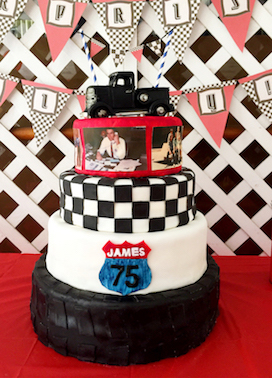 Car themed cake